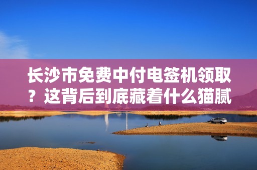 长沙市免费中付电签机领取？这背后到底藏着什么猫腻？
