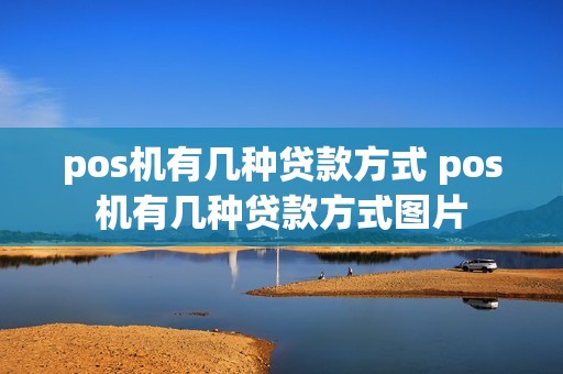 pos机有几种贷款方式 pos机有几种贷款方式图片