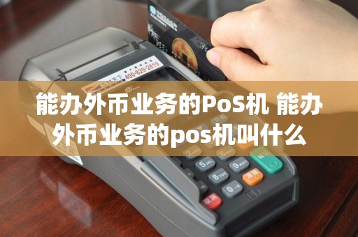 能办外币业务的PoS机 能办外币业务的pos机叫什么