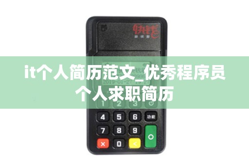 it个人简历范文_优秀程序员个人求职简历