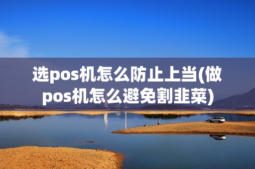 选pos机怎么防止上当(做pos机怎么避免割韭菜)