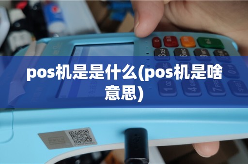 pos机是是什么(pos机是啥意思)