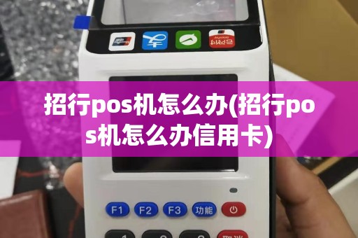 招行pos机怎么办(招行pos机怎么办信用卡)