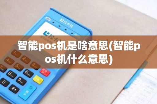 智能pos机是啥意思(智能pos机什么意思)