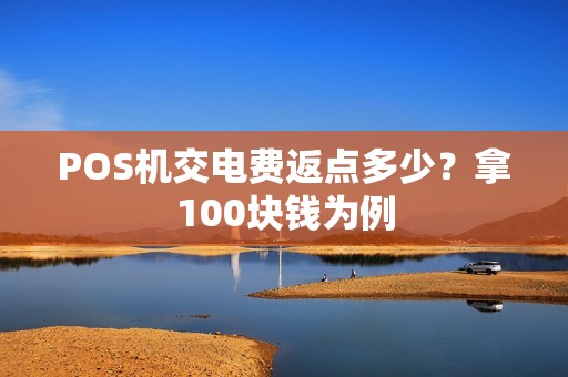 POS机交电费返点多少？拿100块钱为例