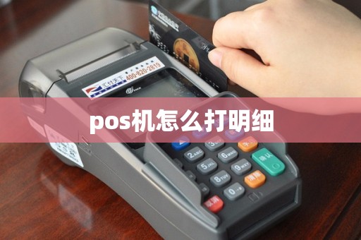 pos机怎么打明细