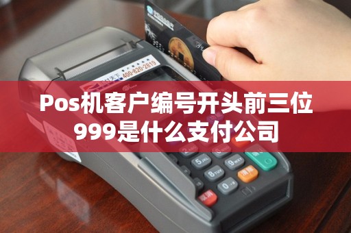 Pos机客户编号开头前三位999是什么支付公司