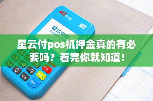 星云付pos机押金真的有必要吗？看完你就知道！
