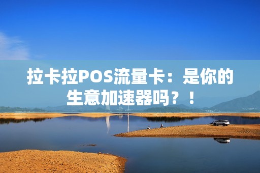 拉卡拉POS流量卡：是你的生意加速器吗？！