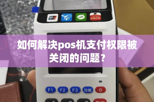 如何解决pos机支付权限被关闭的问题？