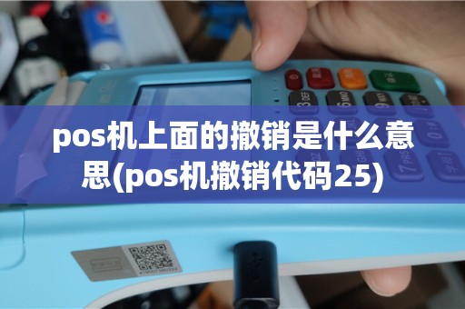 pos机上面的撤销是什么意思(pos机撤销代码25)