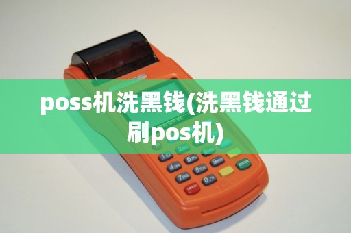 poss机洗黑钱(洗黑钱通过刷pos机)