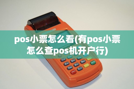 pos小票怎么看(有pos小票怎么查pos机开户行)