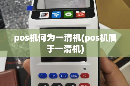 pos机何为一清机(pos机属于一清机)
