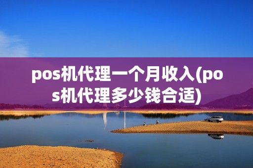 pos机代理一个月收入(pos机代理多少钱合适)