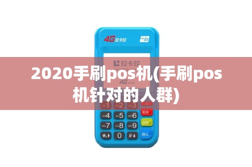 2020手刷pos机(手刷pos机针对的人群)