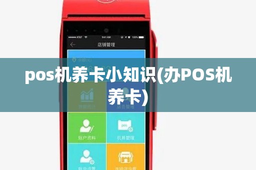 pos机养卡小知识(办POS机养卡)