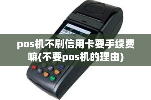 pos机不刷信用卡要手续费嘛(不要pos机的理由)
