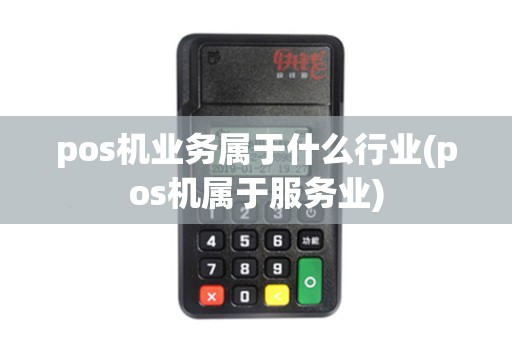 pos机业务属于什么行业(pos机属于服务业)