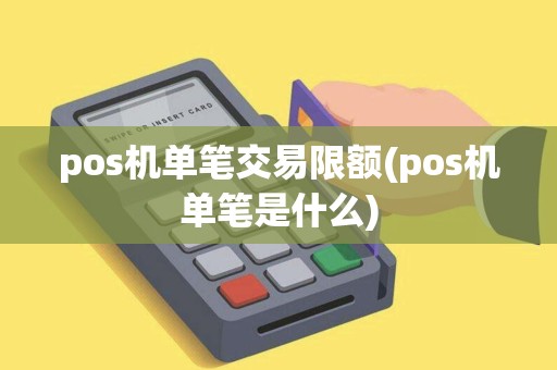 pos机单笔交易限额(pos机单笔是什么)
