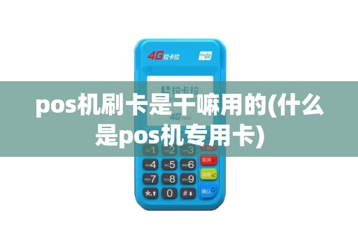 pos机刷卡是干嘛用的(什么是pos机专用卡)