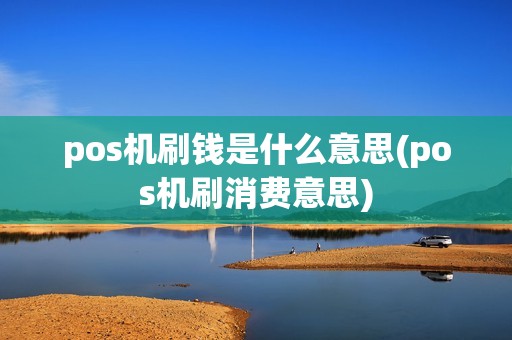 pos机刷钱是什么意思(pos机刷消费意思)
