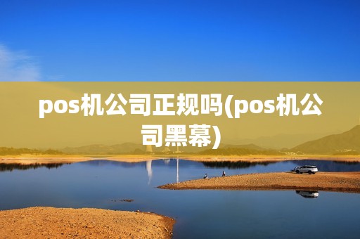 pos机公司正规吗(pos机公司黑幕)