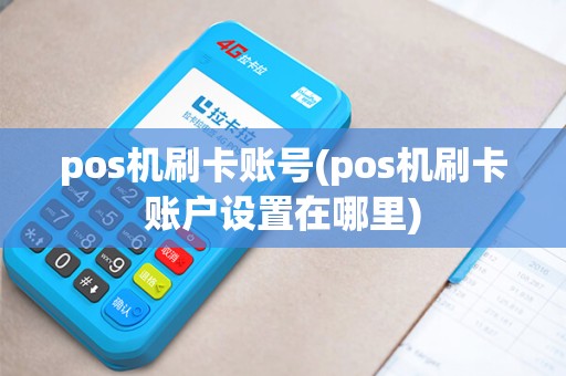 pos机刷卡账号(pos机刷卡账户设置在哪里)