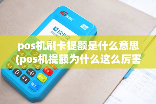 pos机刷卡提额是什么意思(pos机提额为什么这么厉害)