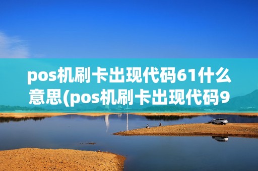 pos机刷卡出现代码61什么意思(pos机刷卡出现代码96)
