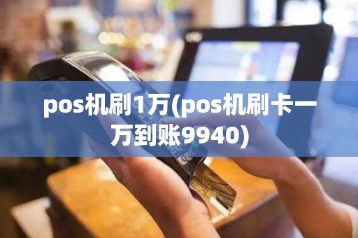 pos机刷1万(pos机刷卡一万到账9940)