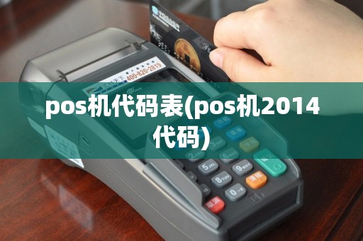 pos机代码表(pos机2014代码)