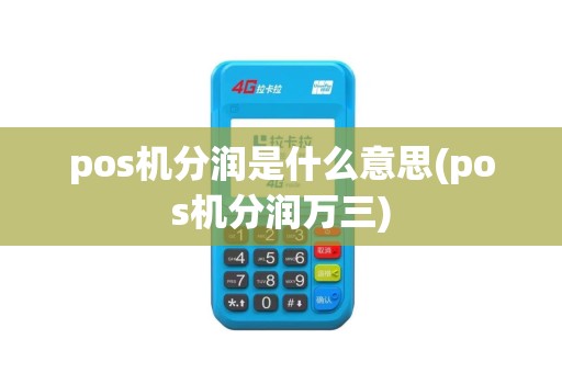pos机分润是什么意思(pos机分润万三)