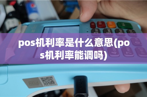 pos机利率是什么意思(pos机利率能调吗)