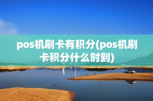 pos机刷卡有积分(pos机刷卡积分什么时到)