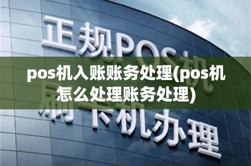 pos机入账账务处理(pos机怎么处理账务处理)