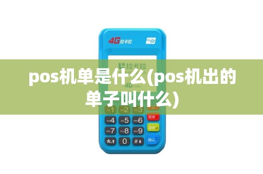 pos机单是什么(pos机出的单子叫什么)