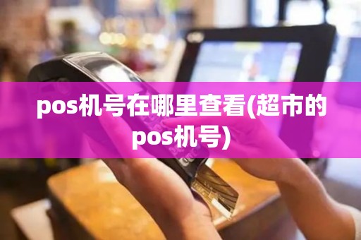 pos机号在哪里查看(超市的pos机号)