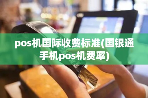 pos机国际收费标准(国银通手机pos机费率)