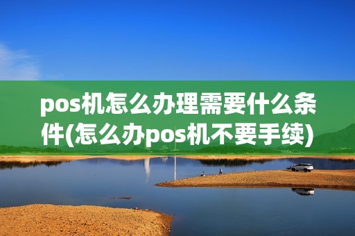 pos机怎么办理需要什么条件(怎么办pos机不要手续)