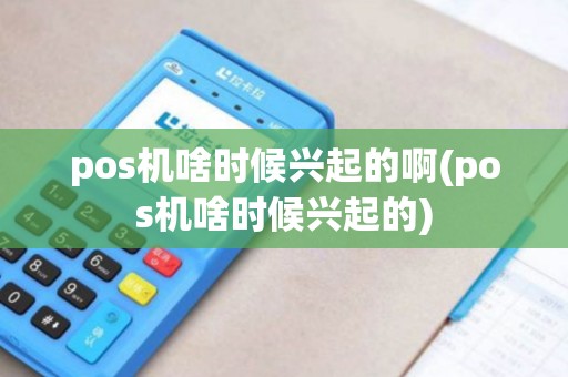 pos机啥时候兴起的啊(pos机啥时候兴起的)