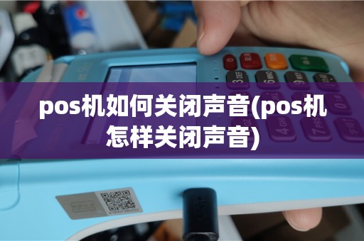 pos机如何关闭声音(pos机怎样关闭声音)