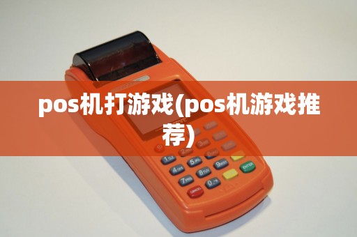 pos机打游戏(pos机游戏推荐)