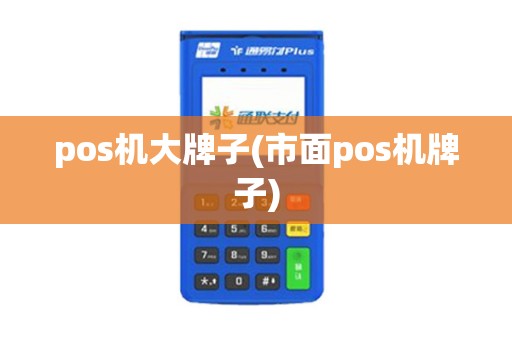 pos机大牌子(市面pos机牌子)
