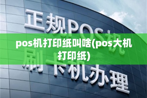 pos机打印纸叫啥(pos大机打印纸)
