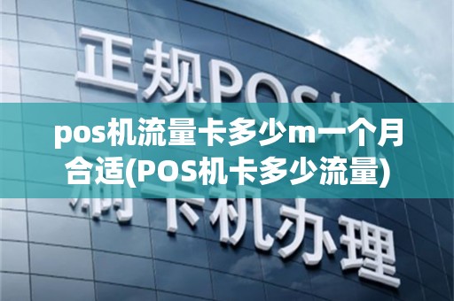 pos机流量卡多少m一个月合适(POS机卡多少流量)