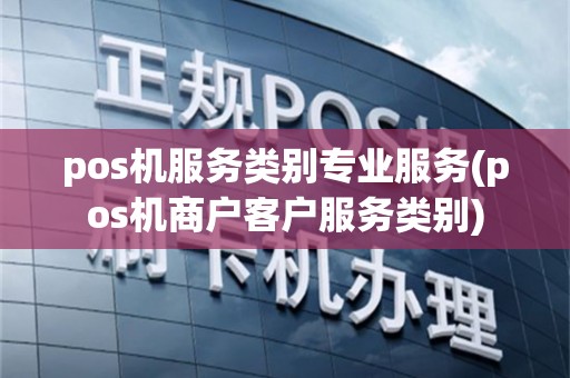 pos机服务类别专业服务(pos机商户客户服务类别)