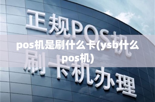 pos机是刷什么卡(ysb什么pos机)