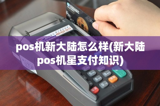 pos机新大陆怎么样(新大陆pos机星支付知识)