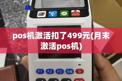 pos机激活扣了499元(月末激活pos机)